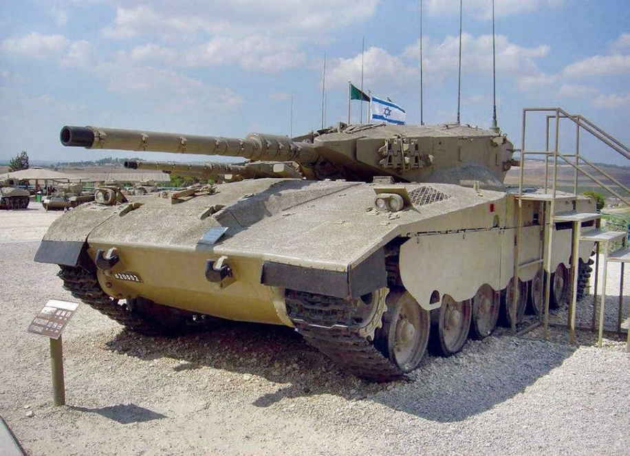 Второй прототип танка «Меркава» в музее в Латруне
